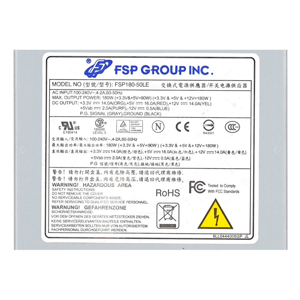 FSP180-50LE  FSP GROUP POWER SUPPLY 180W FOR ONELAN NTB670-S