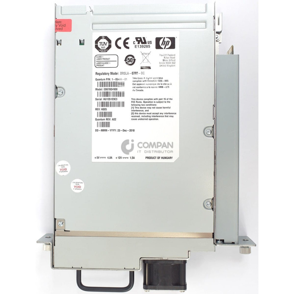 3-05259-01 QUANTUM LTO-4 HH FC 4GB TAPE DRIVE FOR SCALAR I40 I80