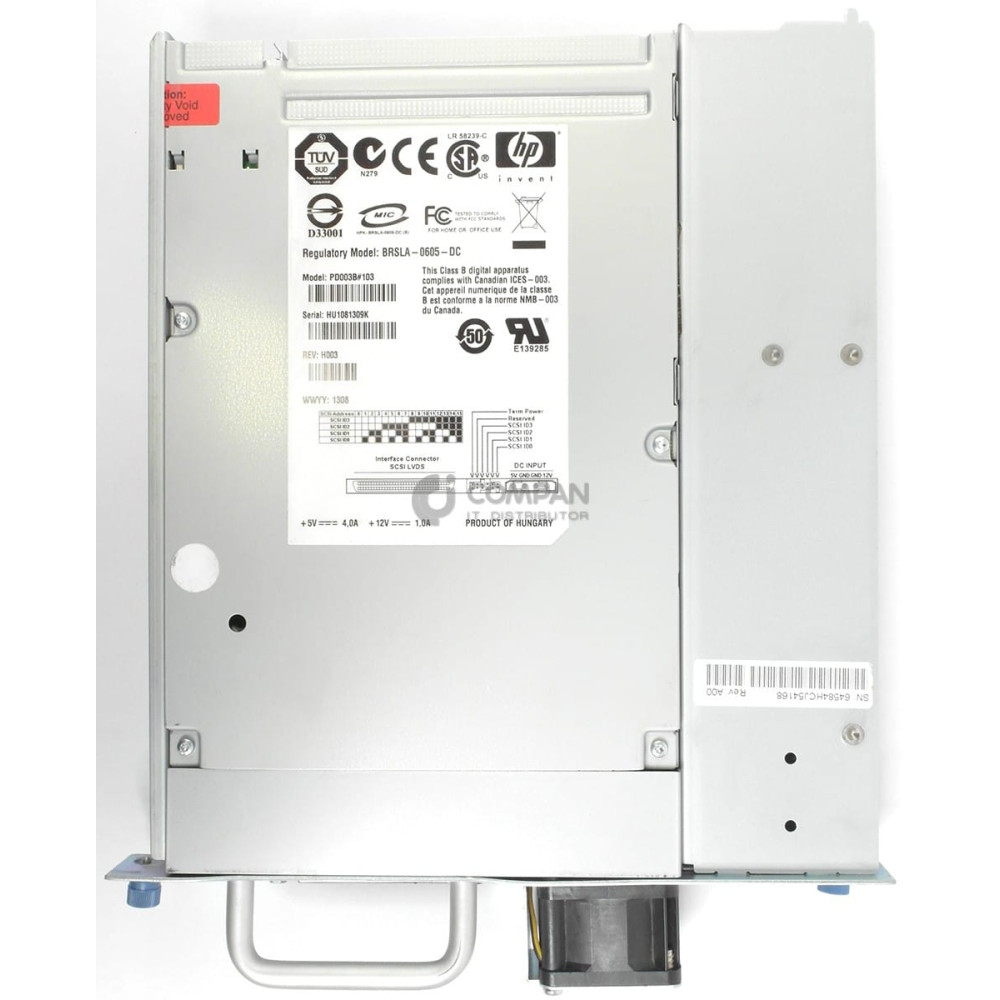 435247-001 HP LTO3 1 8 G2 ULTRIUM 920 MSL2024 4048 8096 LVD