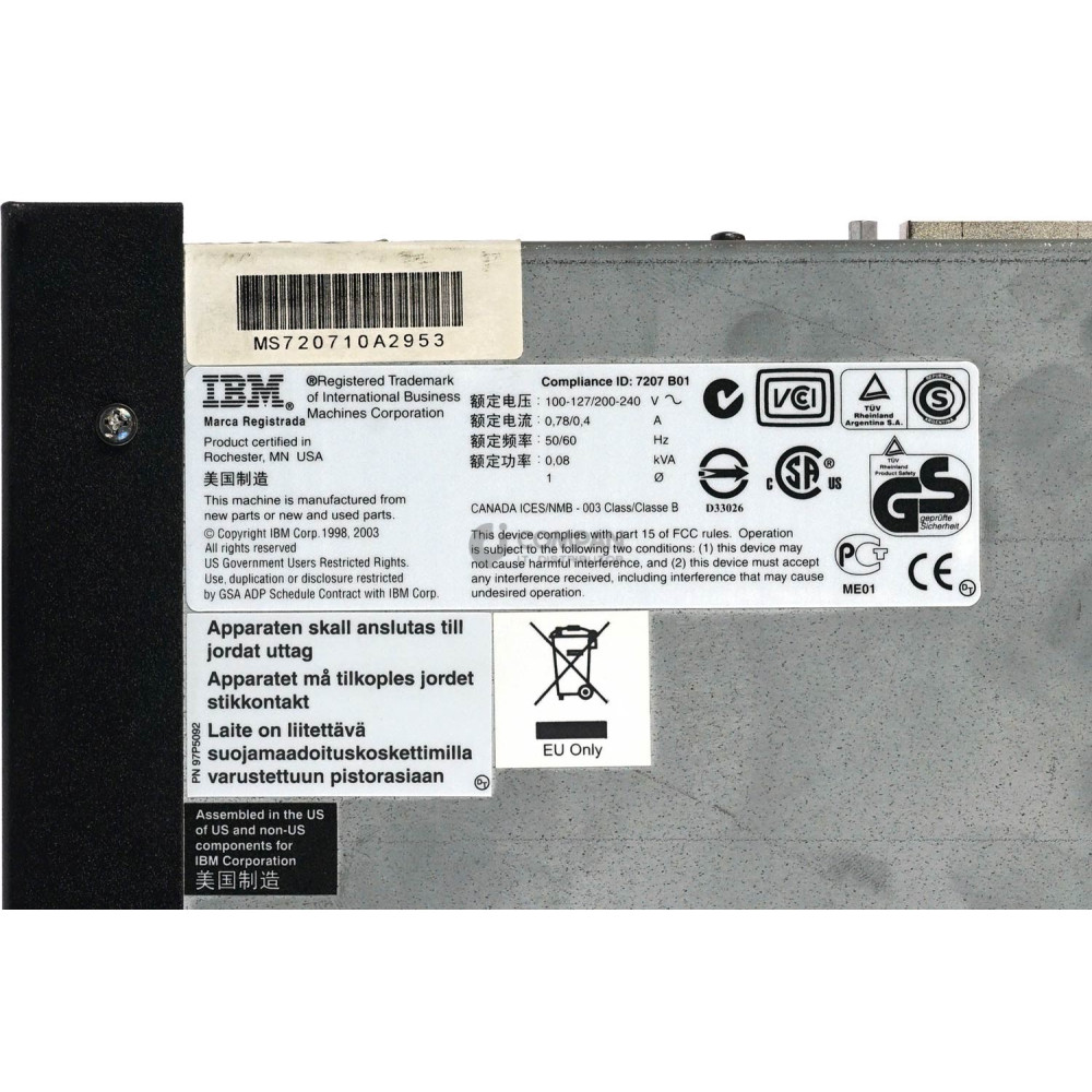 7207-122 IBM 4GB 8GB EXTERNAL SCSI DRIVE