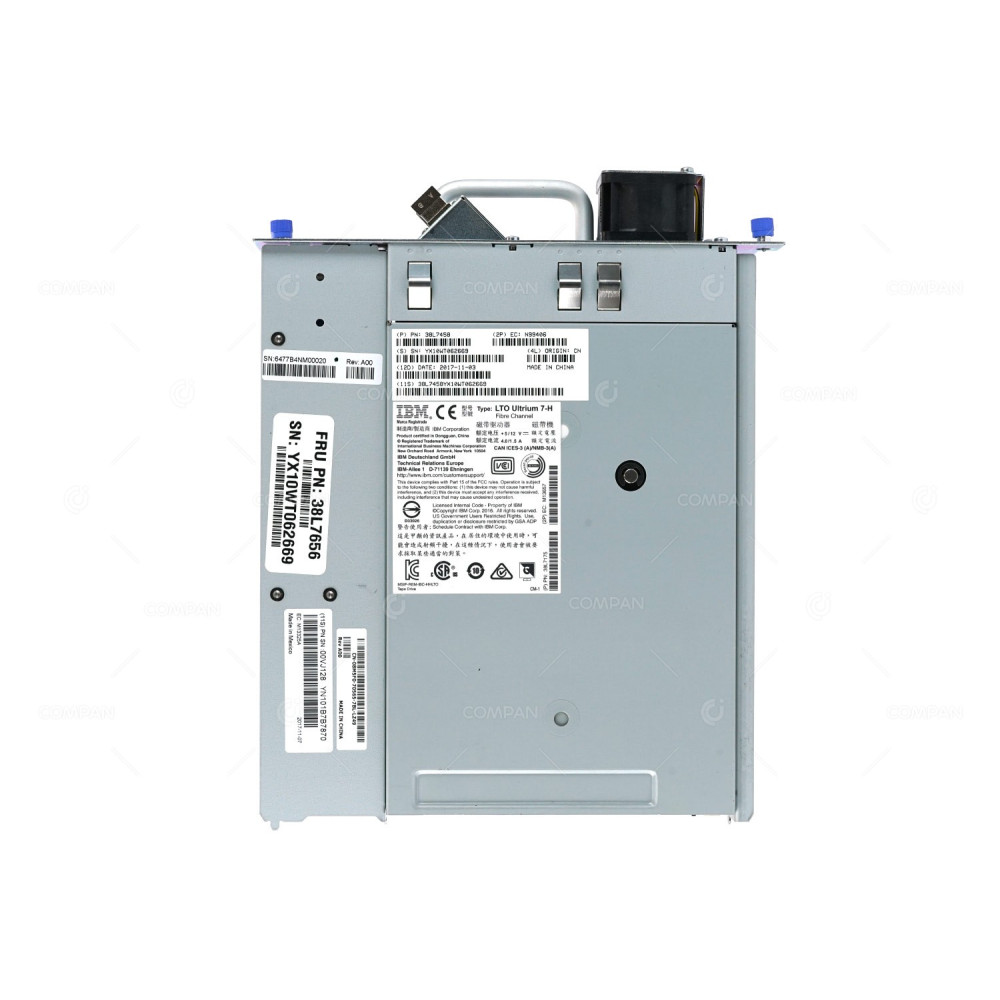 38L7458 IBM LTO ULTRIUM 7-H HALF HEIGHT FIBRE CHANNEL TAPE DRIVE MODULE FOR 3573 TS3100 TS3200 38L7656, 8M5F0, 00VJ128