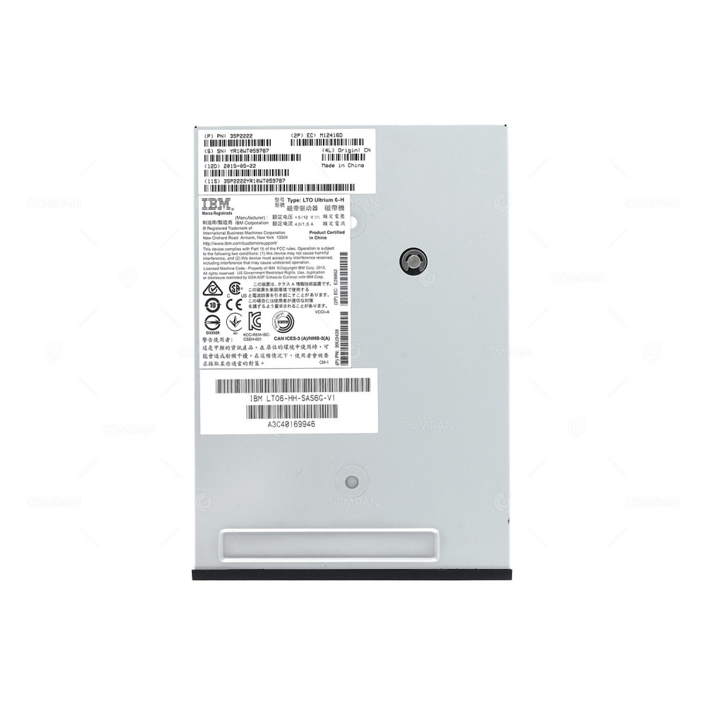 A3C40169946 FUJITSU LTO ULTRIUM 6-H SAS 6G 2.5TB FOR FUJITSU PRIMERGY