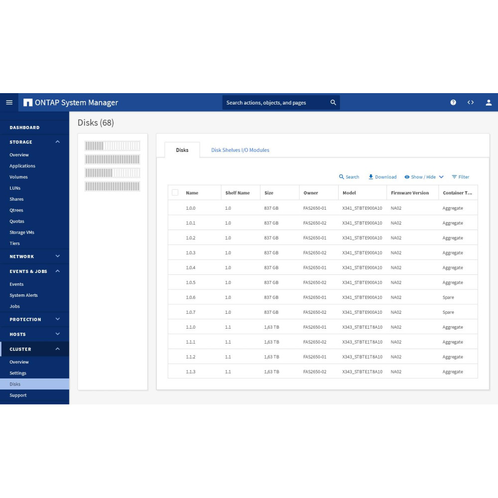 NetApp FAS2650 Controller + 3x NetApp DS224C Storage SAS X343A-R6 X341A
