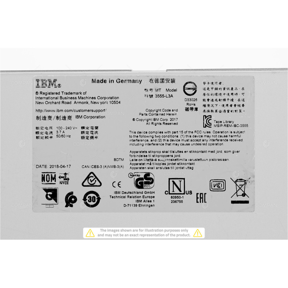 ML3 DELL EMC ML3 TAPE LIBRARY