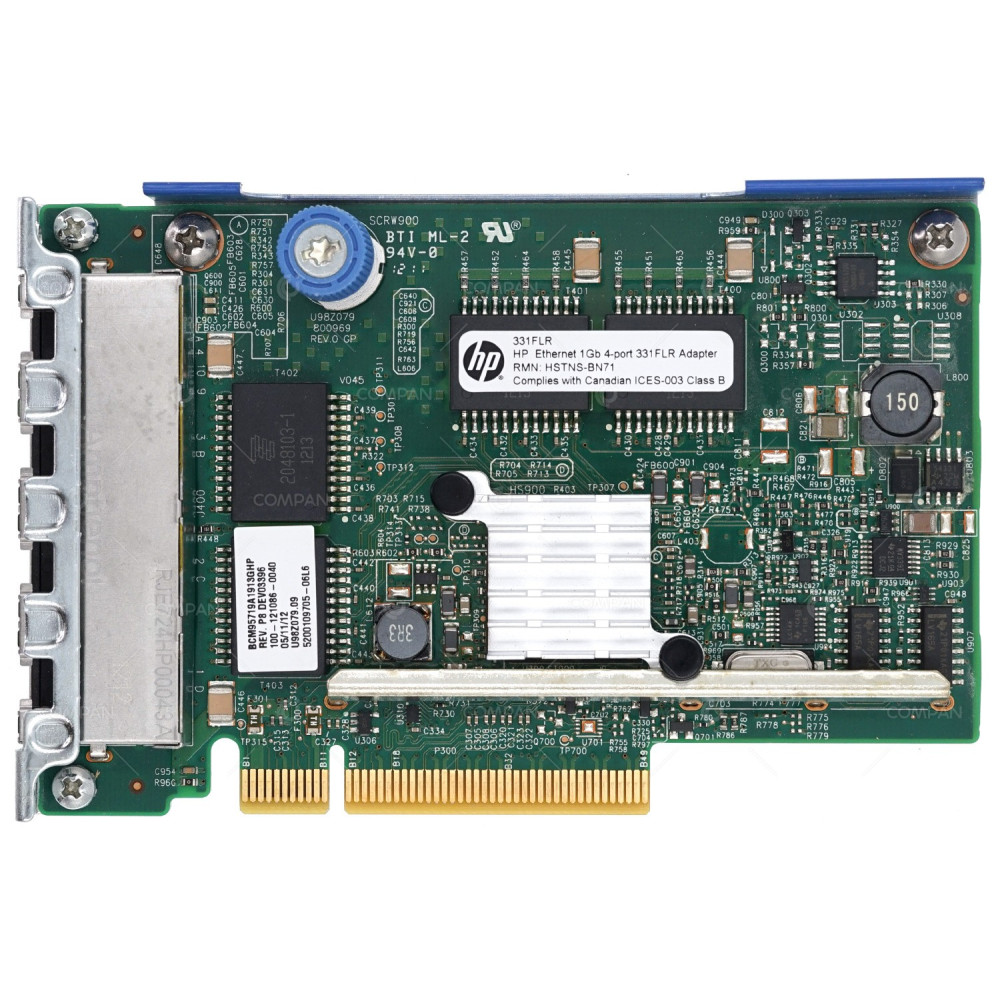 634025-001 HP 331FLR QUAD PORT 1GB RJ-45 ADAPTER FOR HP PROLIANT G8 G9