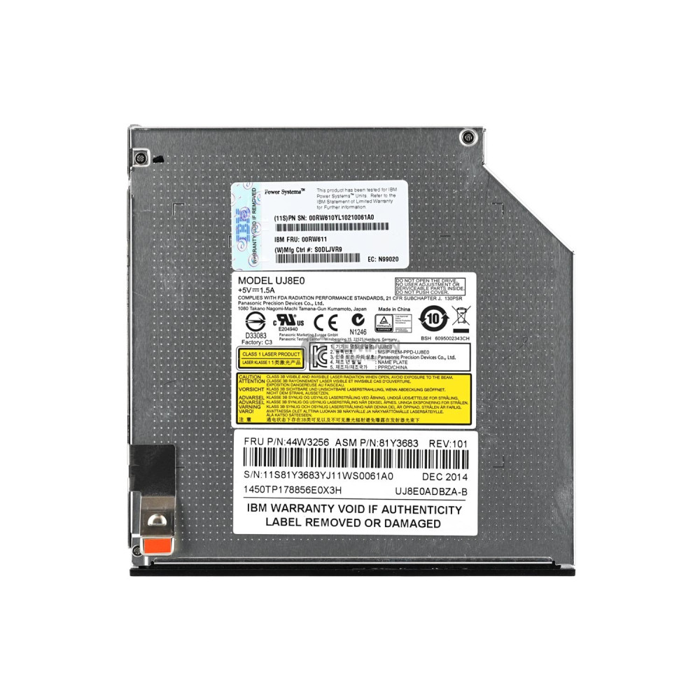 00MH471 IBM DVD ASSEMBLY (CONTAINS DVD AND DVD SLED) FOR E870 PSERIES POWER8