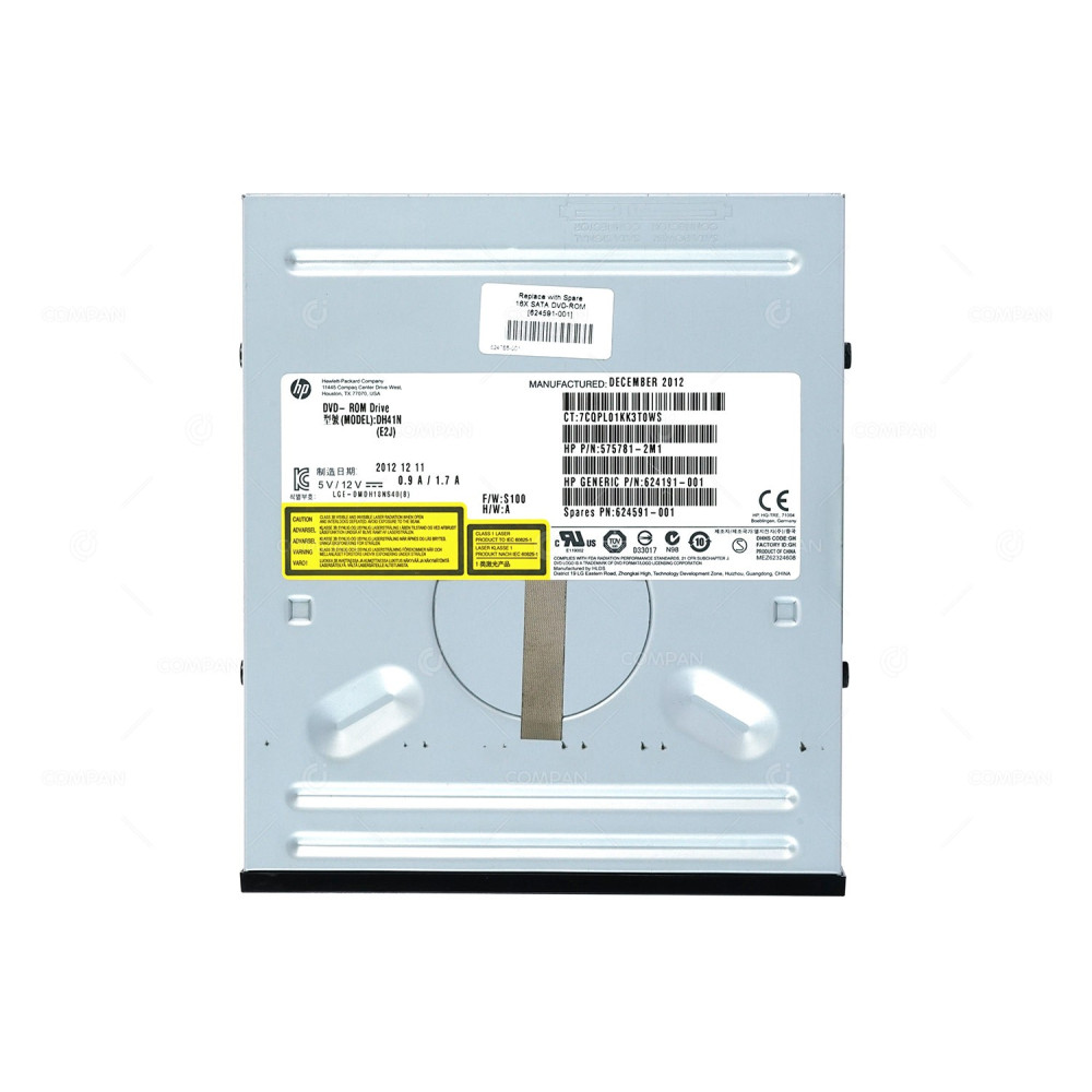 624591-001 HP HALF-HEIGHT SATA DVD ROM JB OPTICAL DRIVE ML350P G8 624191-001,575781-2M1, DH41N