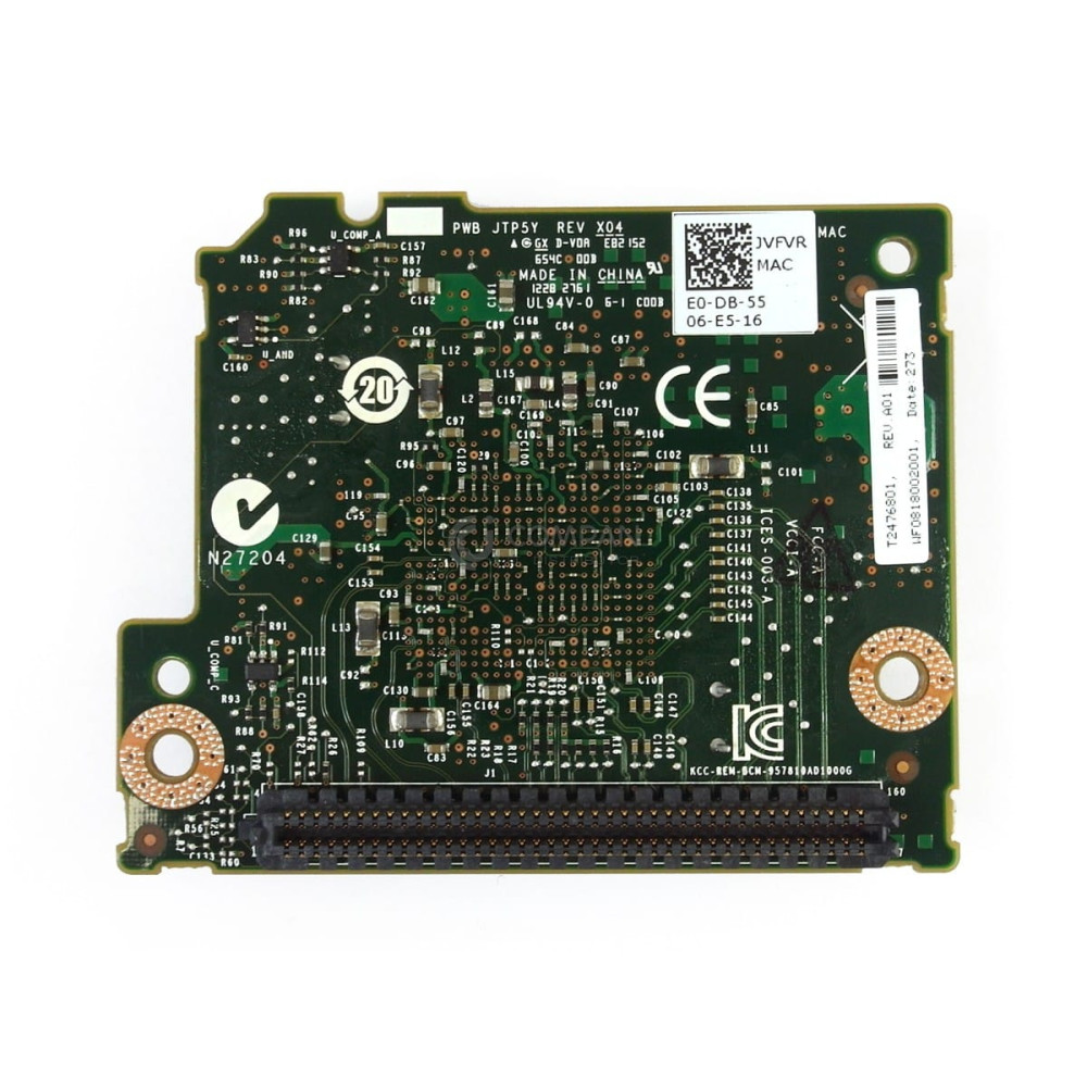 JVFVR DELL BROADCOM 57810S-K DUAL PORT 10G NETWORK DAUGHTER CARD FOR M630