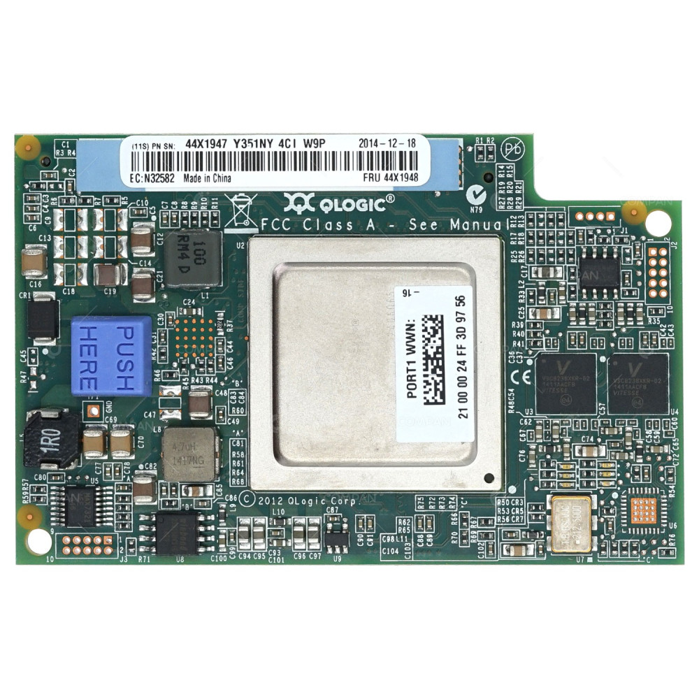 44X1948 IBM QLOGIC QMI2582 8GB FC EXPANSION CARD FOR IBM BLADECENTER HS22