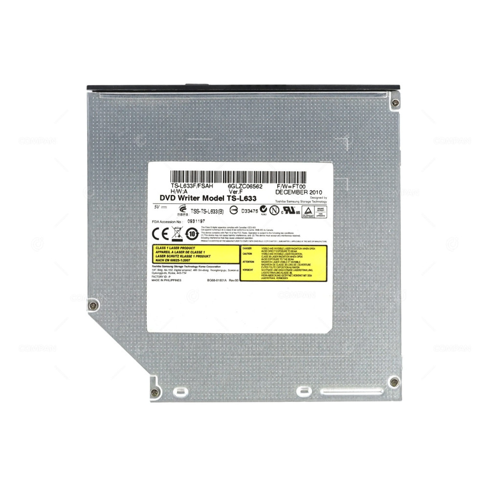 TS-L633 TOSHIBA SAMSUNG TS DVD+/-RW 12.7MM SLIMLINE SATA OPTICAL DRIVE -