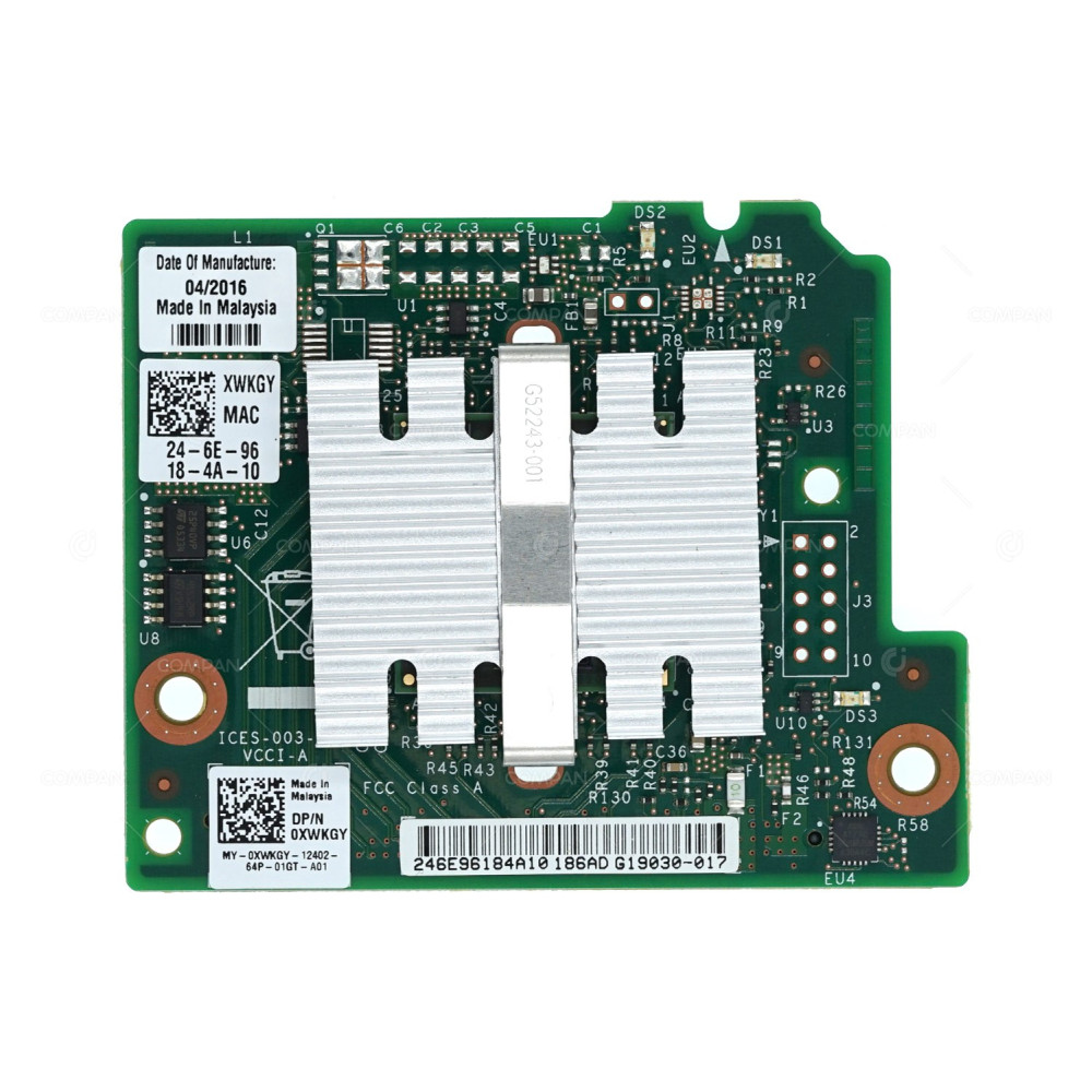 XWKGY DELL X520 DUAL PORT 10GB NETWORK DAUGHTER CARD 0XWKGY, G19030-014