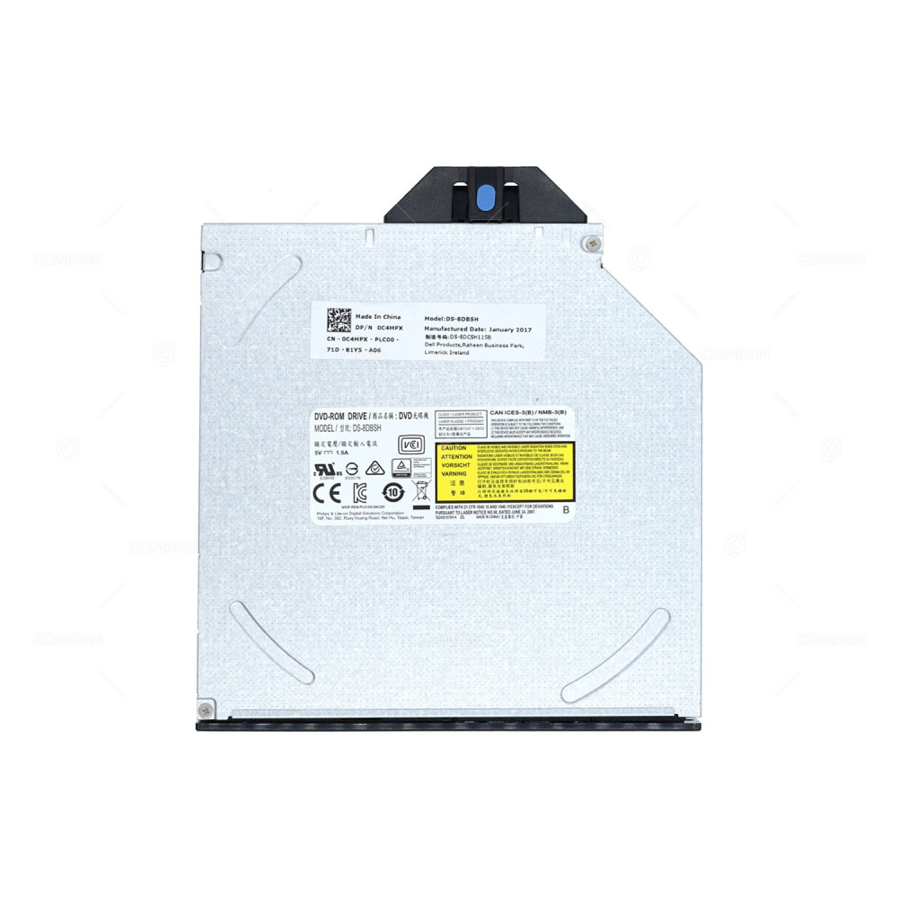 C4MPX DELL DVD-ROM 8X SATA 12.7MM 5V 1.5A SLIM OPTICAL DRIVE 0C4MPX, DS-8DBSH, DS-8DCSH115B