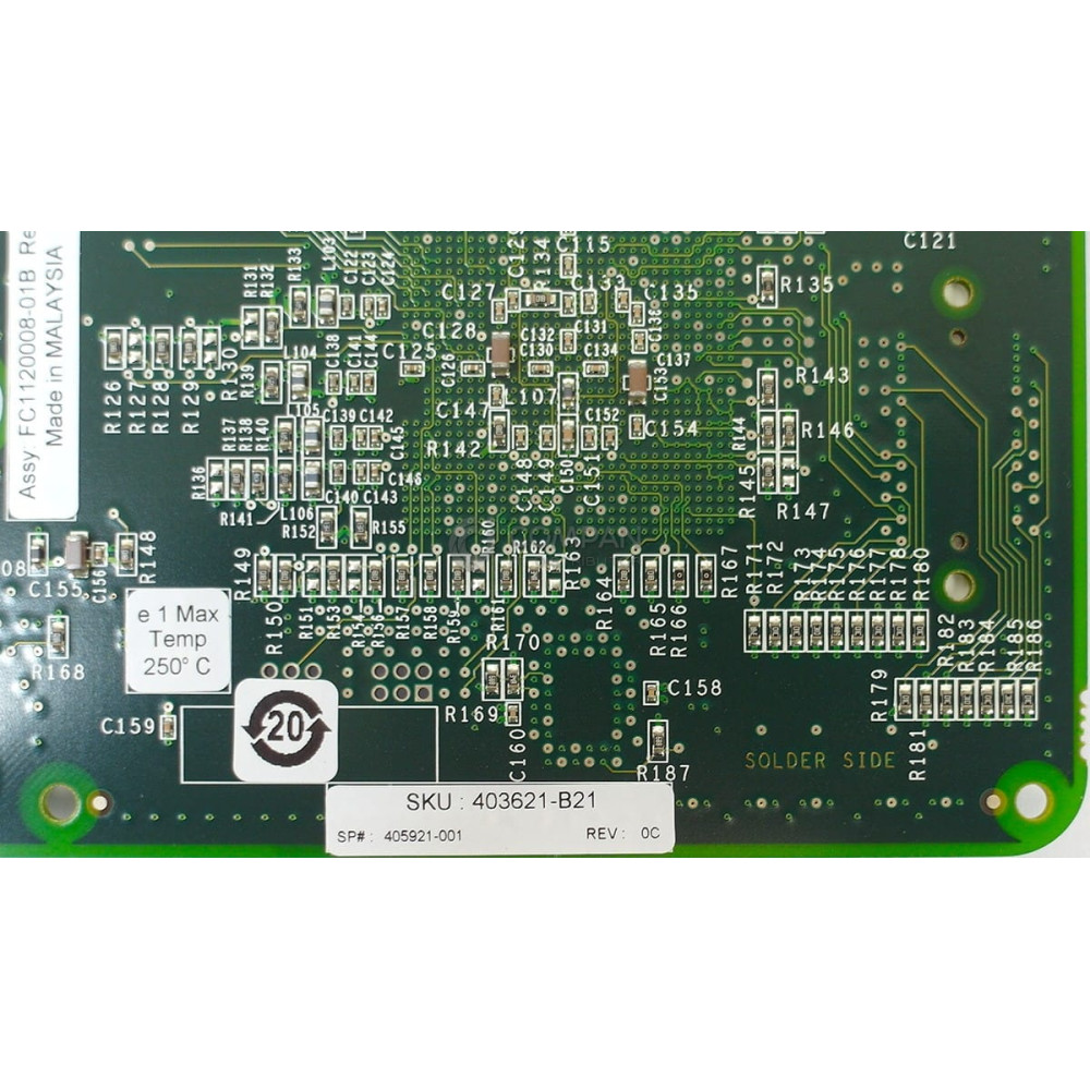 405921-001 HP EMULEX LPE1105 4GB FC MEZZANNINE CARD 403621-B21