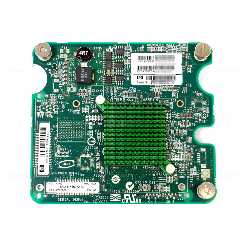 456978-001 HP BLC EMULEX LPE1205 8GB DUAL CHANNEL FC HBA