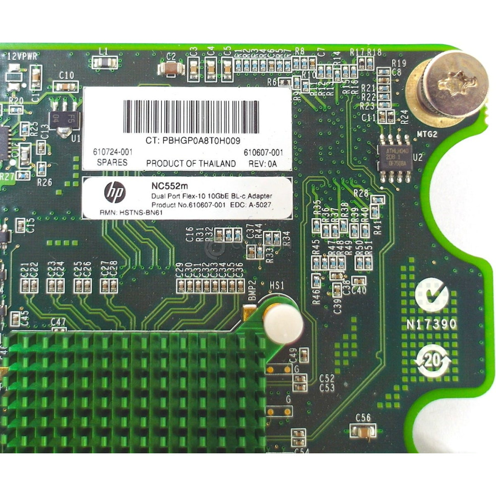 610724-001 HP BLC NC522M FLEX-10GB DUAL PORT ETHERNET MEZZANNINE ADAPTER