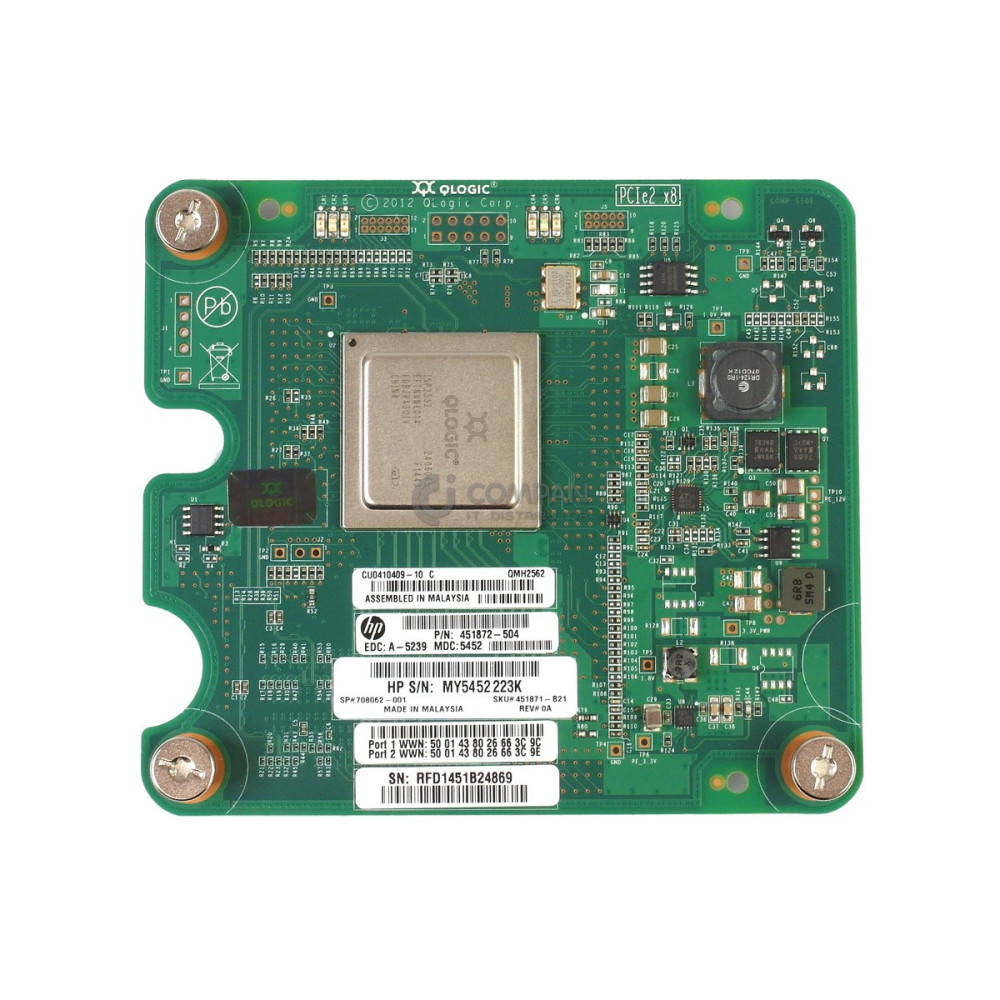 708062-001 HP QLOGIC QMH2562 8GB FIBRE CHANNEL HBA 451871-001