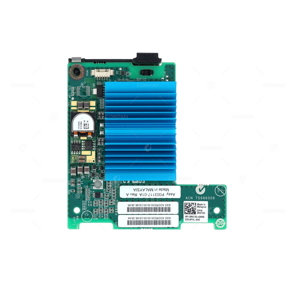 R072D DELL LPE1205 8GB DUAL PORT FC MEZZANINE CARD