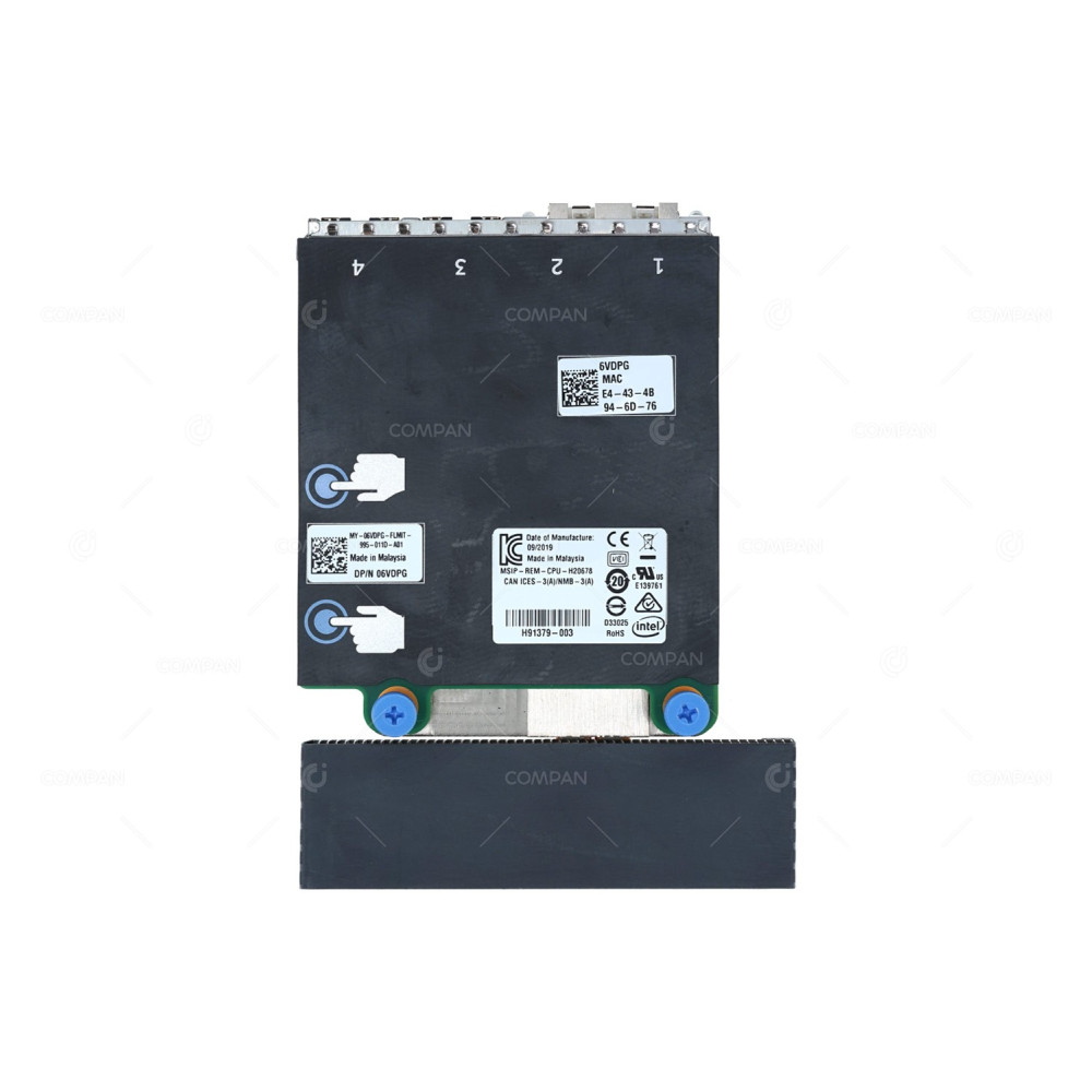 6VDPG DELL INTEL X710 I350 2 x 1GB RJ-45 + 2 x 10GB SFP+ NETWORK DAUGHTER CARD