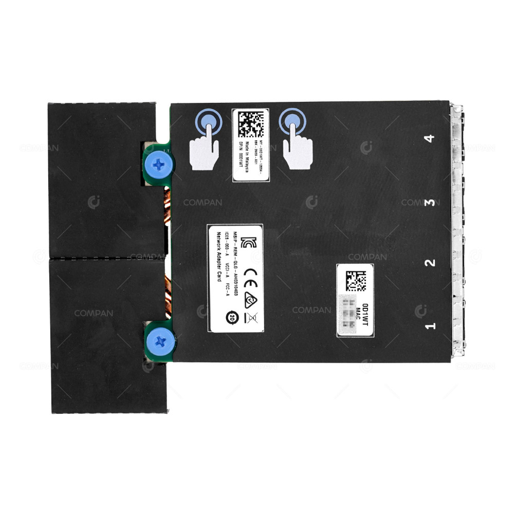 0D1WT DELL QUAD PORT 2X 10GB 2X 1GB RJ-45 QL41264 NETWORK DAUGHTER CARD