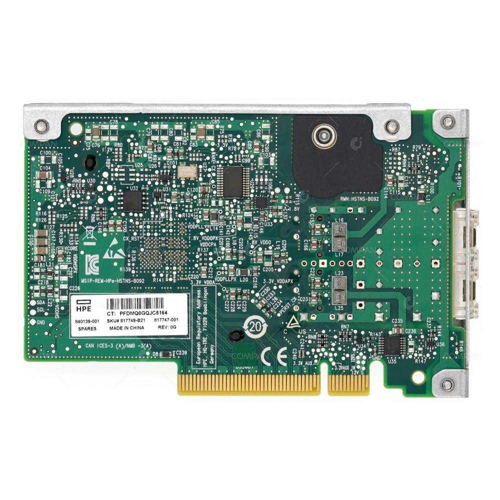 817749-B21 HP 10GB 25GB DUAL PORT 640FLR-SFP28 ETHERNET ADAPTER FOR DL360 G10 840139-001, 817747-001, 640FLR-SFP28