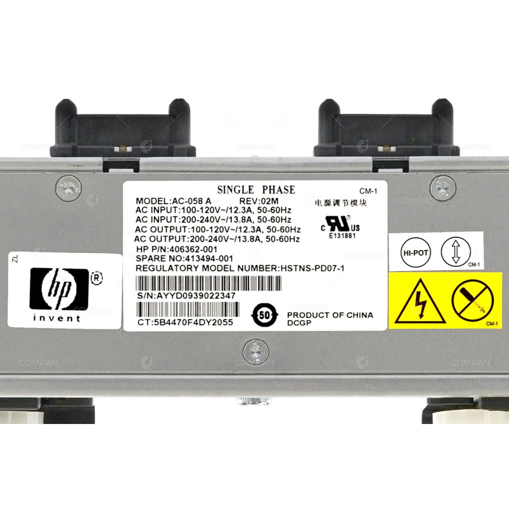 413494-001 HP SINGLE PHASE POWER MODULE FOR HPE C7000