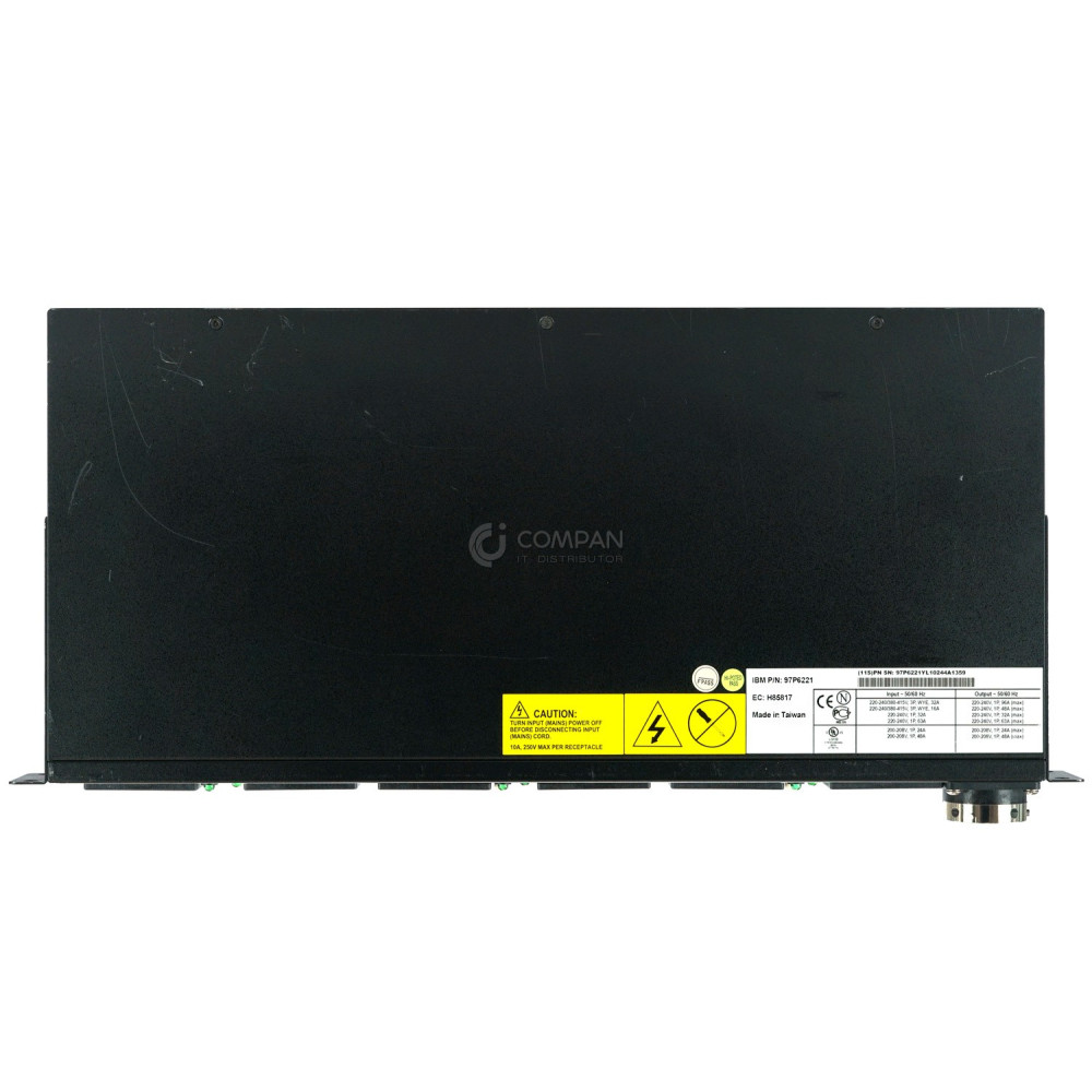 26K4247 IBM INPUT 1 PHASE 12-PORT C13 PDU WITH SIDE MOUNT  97P6221