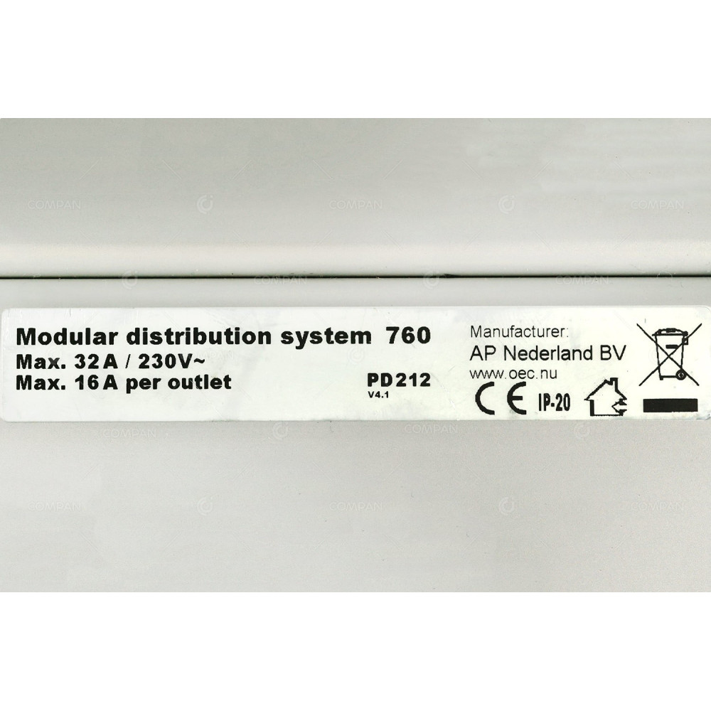 PD 212 AP NEDERLAND BV PD212 MODULAR DISTRIBUTION SYSTEM 760