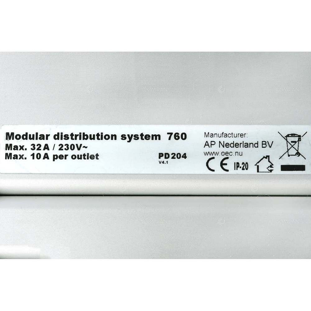 PD 204 AP NEDERLAND BV PD 204 MODULAR DISTRIBUTION SYSTEM 760