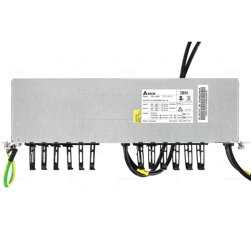 98Y7471 IBM RACKMOUNT PDU 12X C13 5.5A 240V MAX OUTPUT 66A FOR DS8000 PDU-12R2P