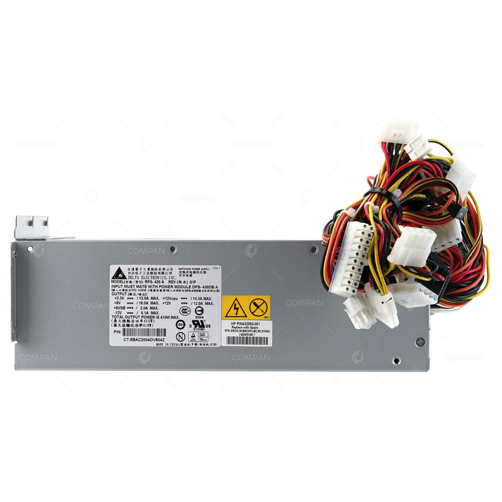 432478-001 HP REDUNDANT POWER SUPPLY CAGE WITH 2-SLOT BACKPLANE FOR ML310 G4