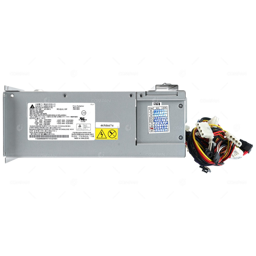 49Y8459 IBM POWER BACKPLANE CAGE  FOR X3100 X3200 M3 M4 46M6699, 46M6674, DPS-430EB A, AC-084 A