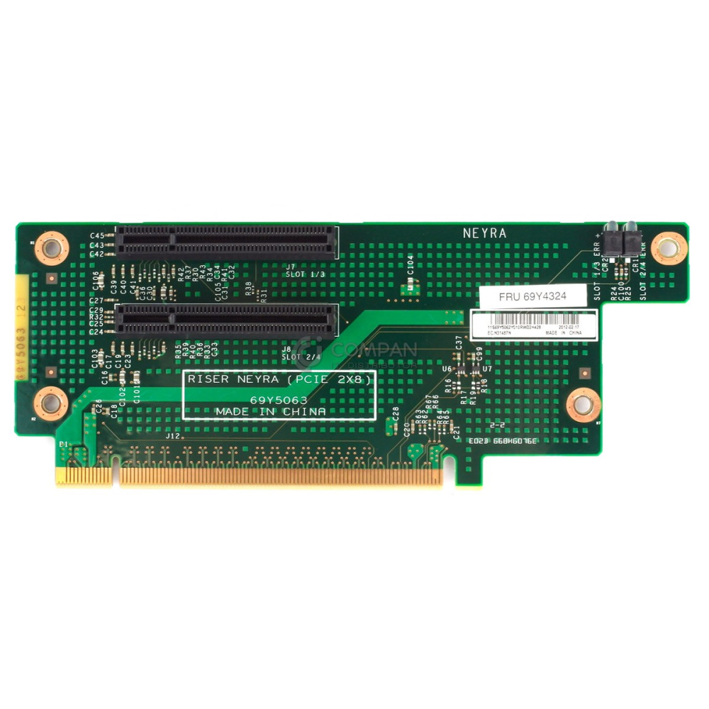 69Y4324 IBM RISER CARD PCI-E X8 FOR X3650 M3 69Y5062