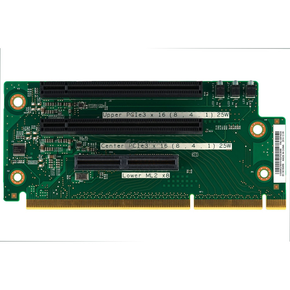 00FK630 RISER CARD 2X PCIE 1X ML2 FOR IBM X3650 M5 00KA536