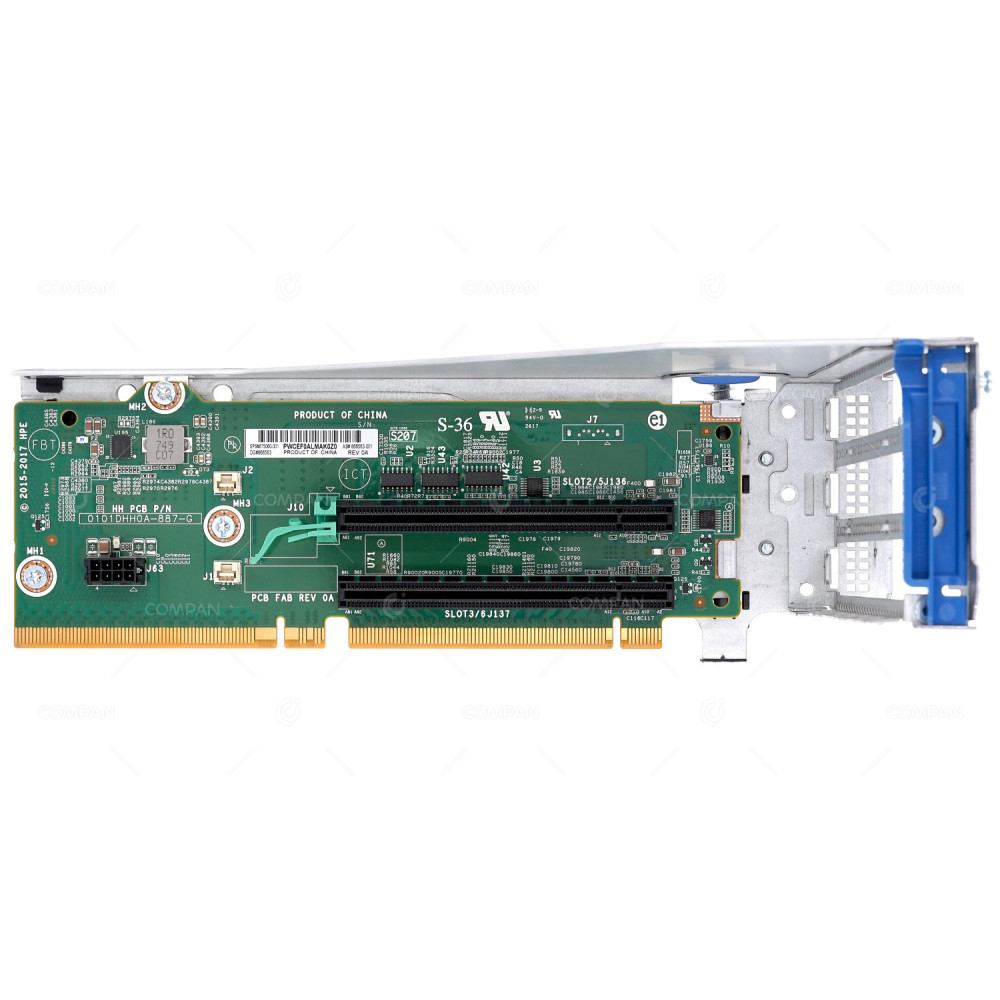 875060-001 HP RISER CARD S-36 2SLOT X16 PCI-E WITH CAGE FOR PROLIANT DL380 G10