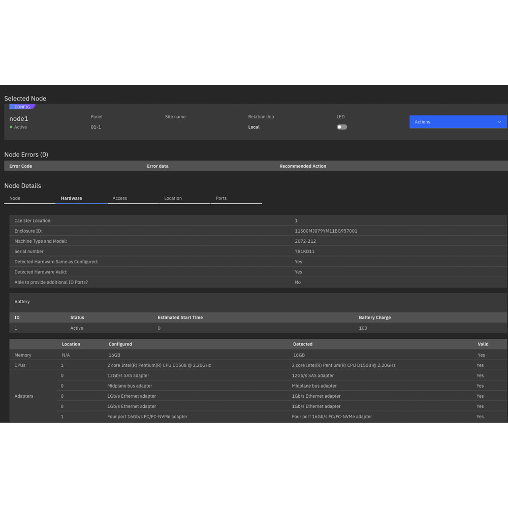 2072-212 IBM STORWIZE V5010E 2U 12LFF CONTROL ENCLOSURE 48TB