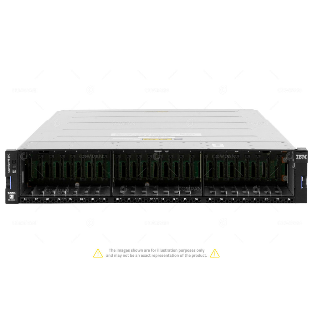 2078-424 IBM STORWIZE V5100 2U 24 BAY NVME CONTROL ENCLOSURE 84.4TB