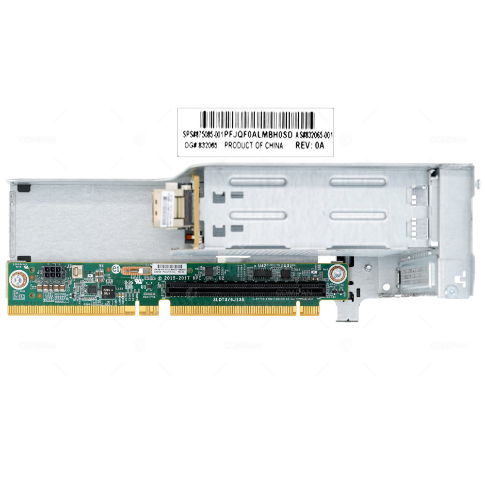 871819-001 HP RISER CARD PCIE X16 + 2-BAY BACKPLANE WITH CAGE FOR DL380 G10