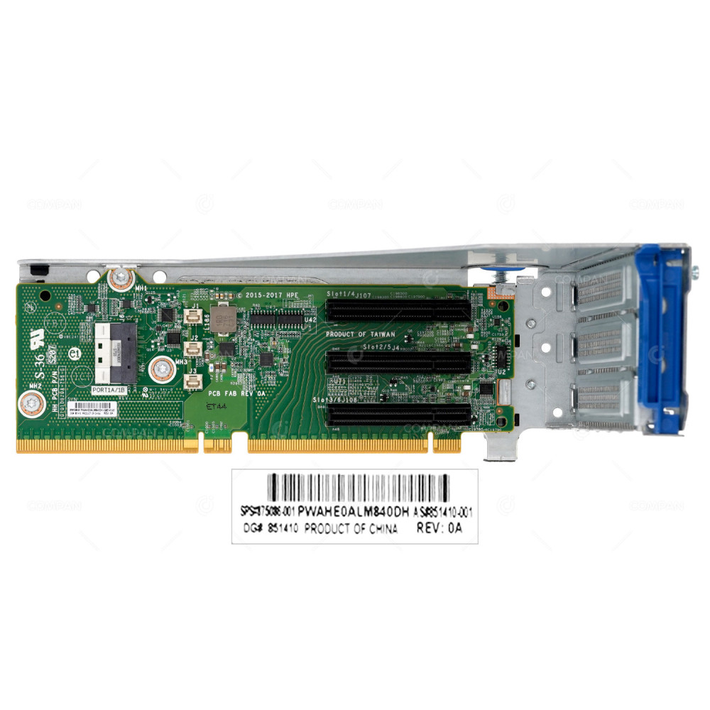 875086-001  HP PCI 3 X8/ X1 SLIM SAS RISER BOARD FOR HP PROLIANT DL380 DL560 G10