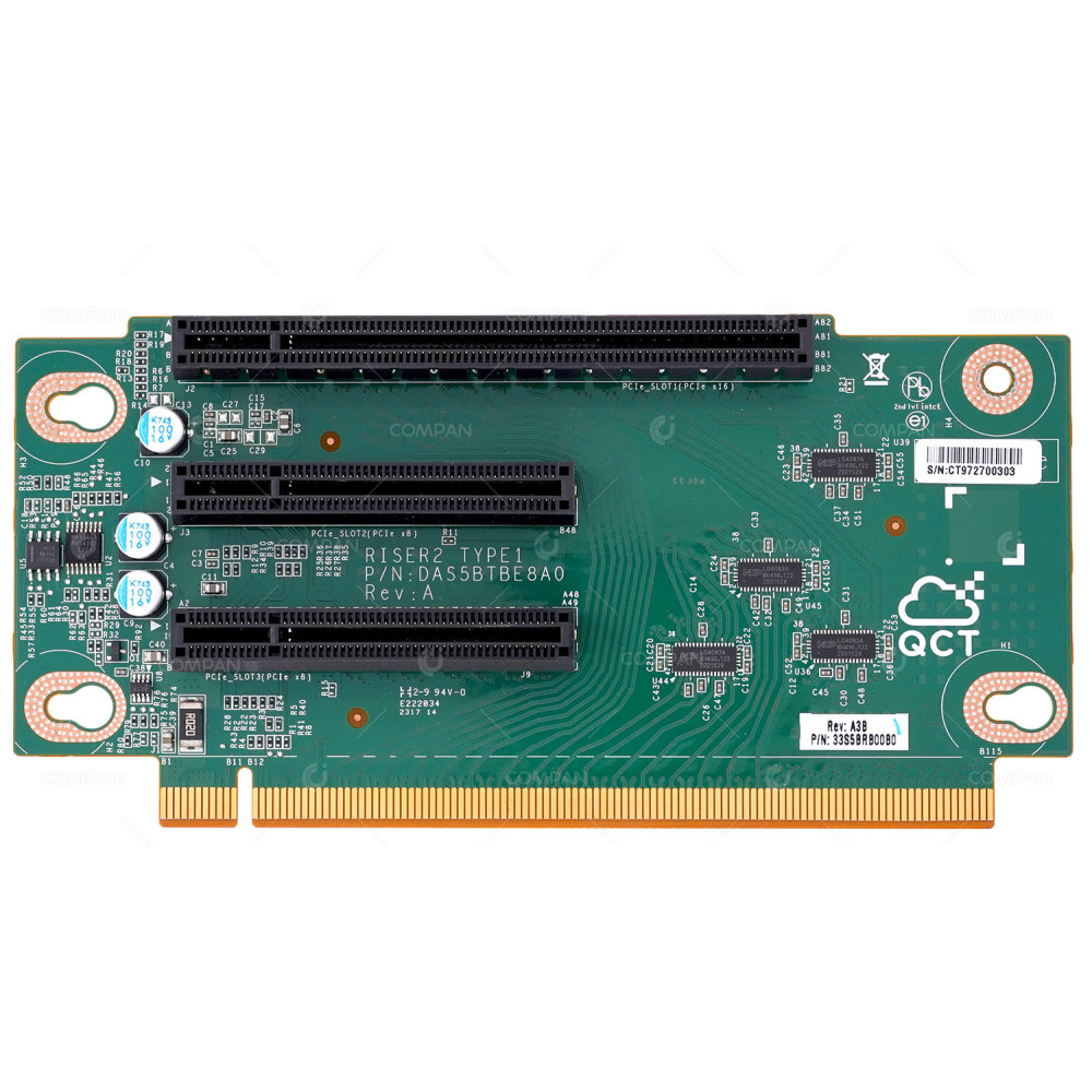 33S5BRB00B0  QUANTA 1X PCIE X16 2X PCIE X8 RISER CARD FOR HITACHI DS220