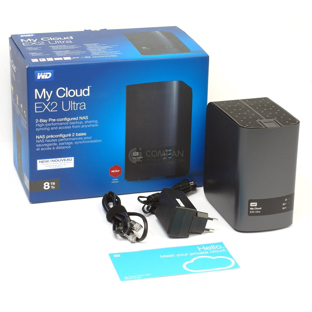 WDBVBZ0080JCH WESTERN DIGITAL MY CLOUD EX2 ULTRA 8TB ( 2 X 4 TB SATA)