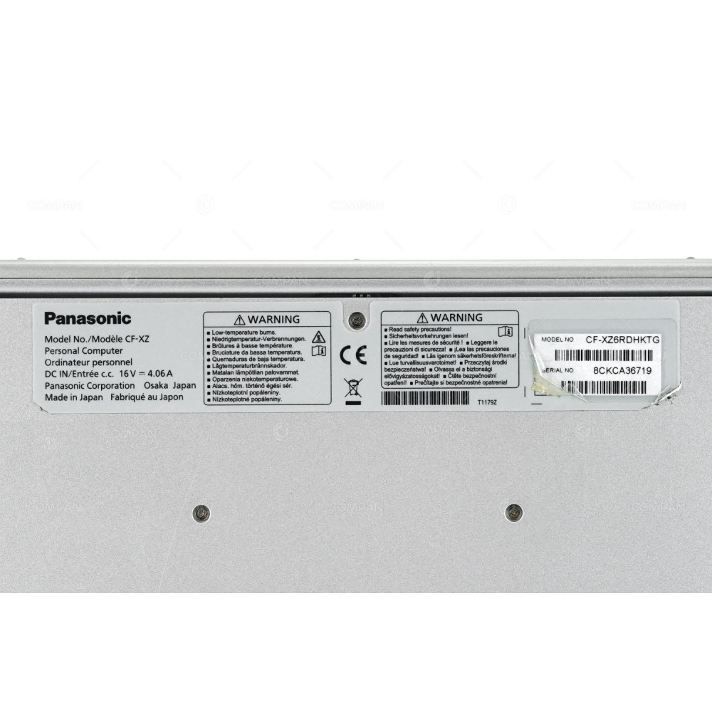 CF-XZ6RDHKTG PANASONIC CFXZ6-1, INTEL CORE I5-7300U 2.6GHz, 8GB RAM, 256GB SSD