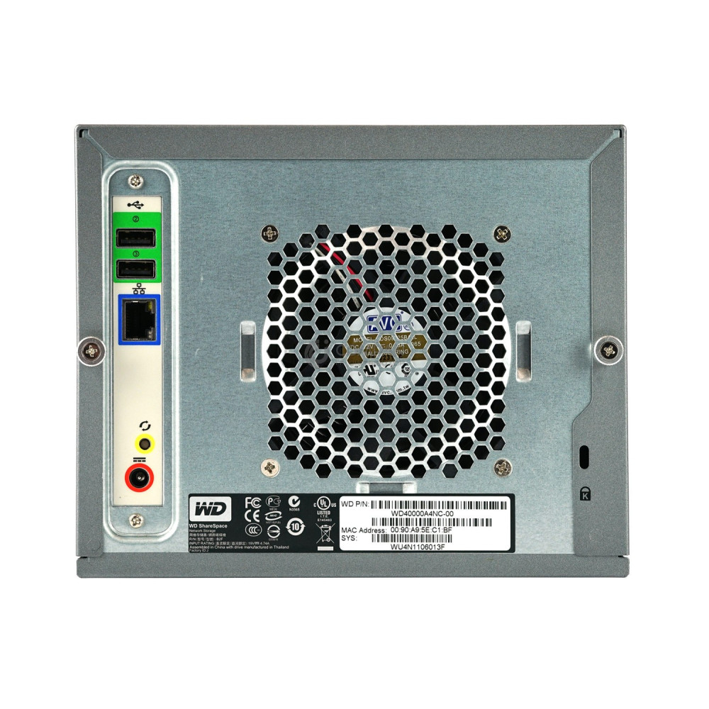 WD SHARESPACE 3TB USB/LAN 4 BAY LFF NETWORK STORAGE WD40000A4NC