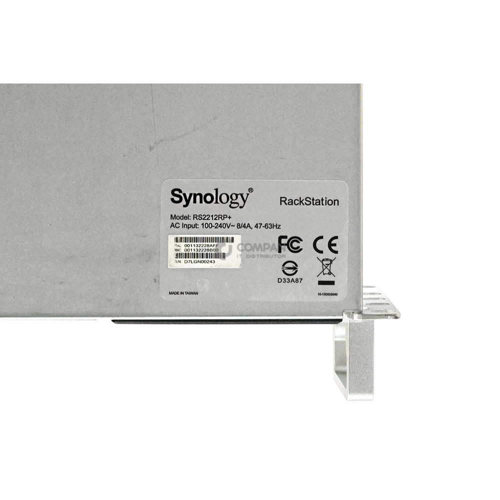 RS2212RP+ SYNOLOGY  RS2212RP+ 10-BAY 3.5 LFF NAS SERVER 32TB SATA 8X 4TB