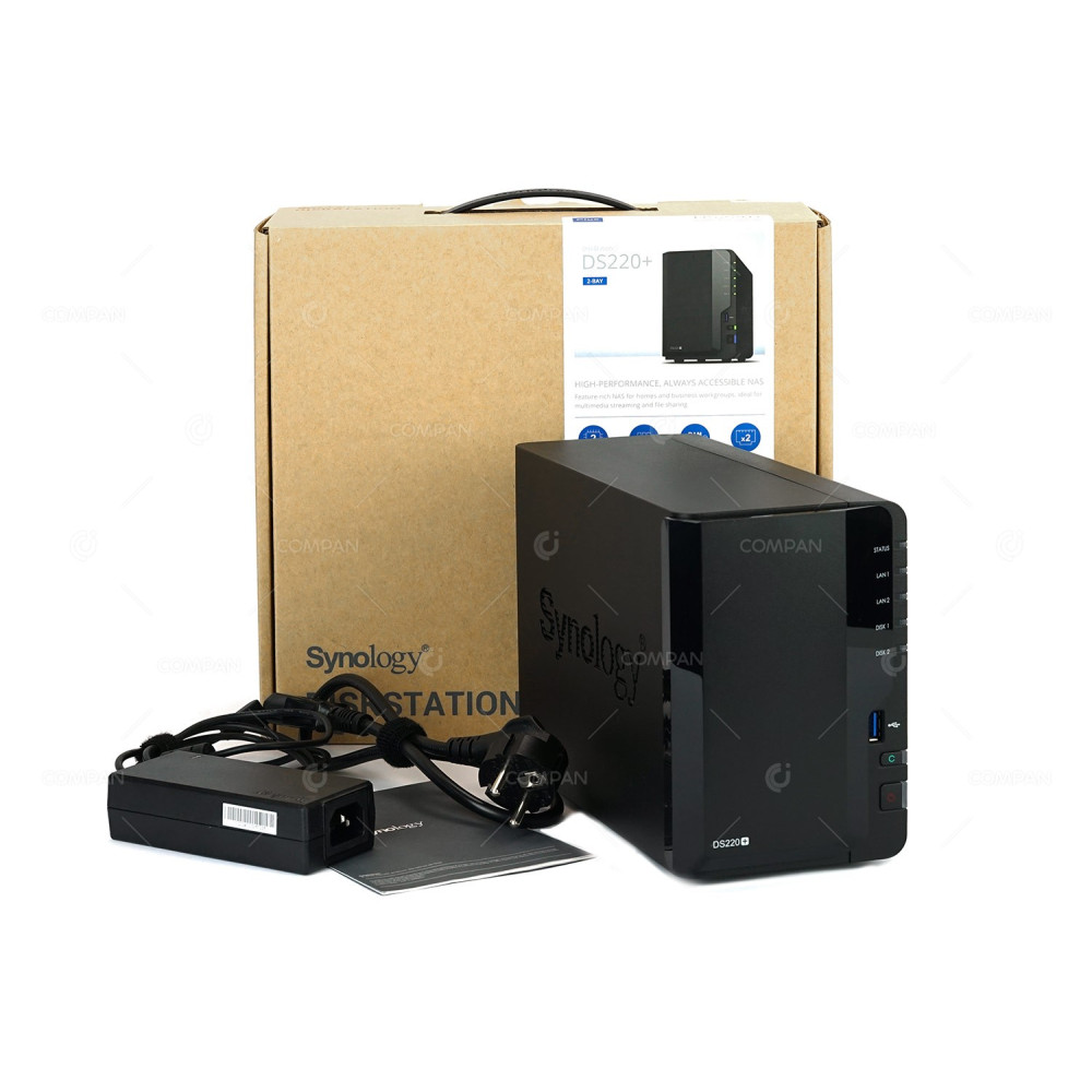 SYNOLOGY DISKSTATION DS220+ 2-BAY 3.5 LFF 8TB (2X 4TB SATA) NAS SERVER