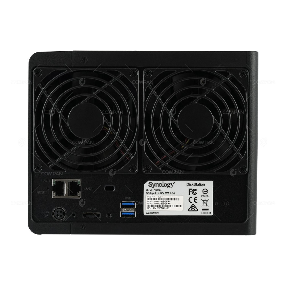SYNOLOGY DISKSTATION DS916+ 4-BAY 3.5 LFF 32TB (4X 8TB SATA) NAS SERVER