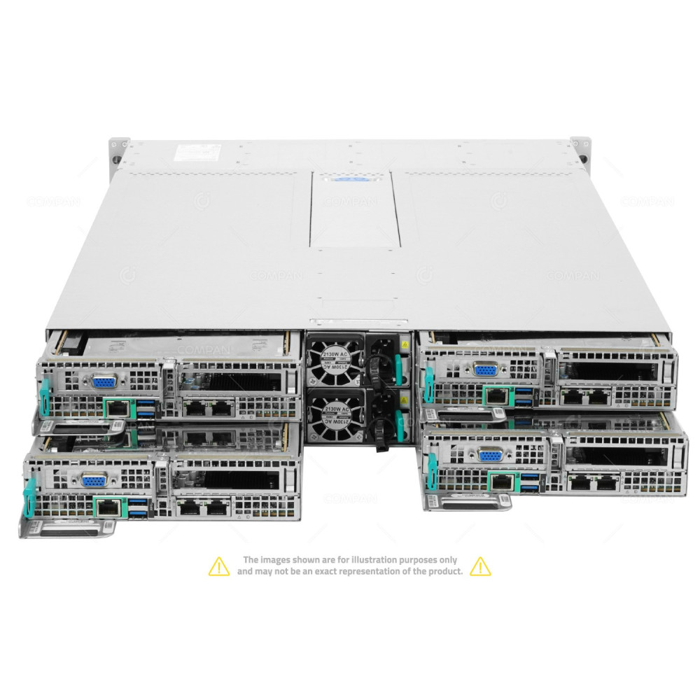 Intel H2312XXLR3 4x HNS2600BPB 8x Xeon Gold 6144 1TB RAM Rails
