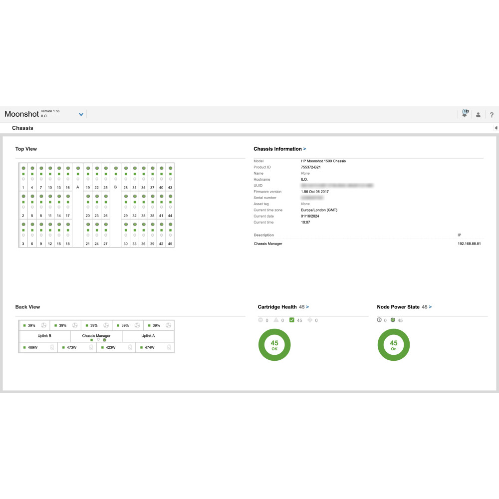 HPE Moonshot 1500 10x M710X E3-1585L V5 35x M710P E3-1284L V4 32GB RAM 240GB M.2