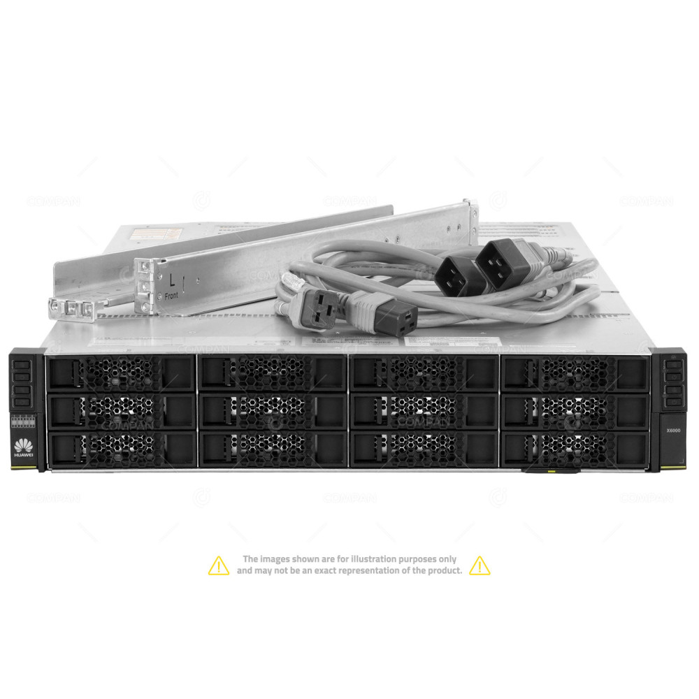 Huawei FusionServer X6000 12LFF 8x Xeon Gold 6144 256 GB RAM Rails