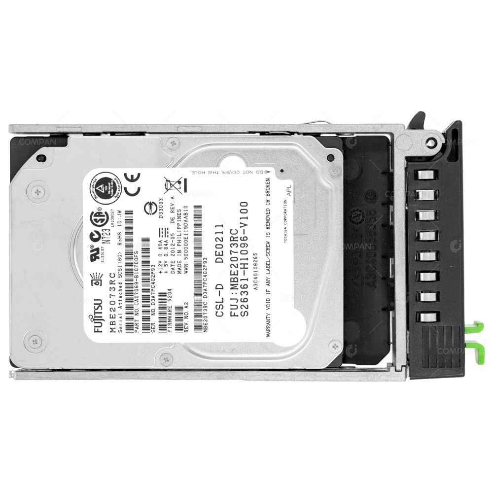 A3C40109265 FUJITSU HDD 73GB 15K SAS 6G 2.5" SFF HOT-SWAP