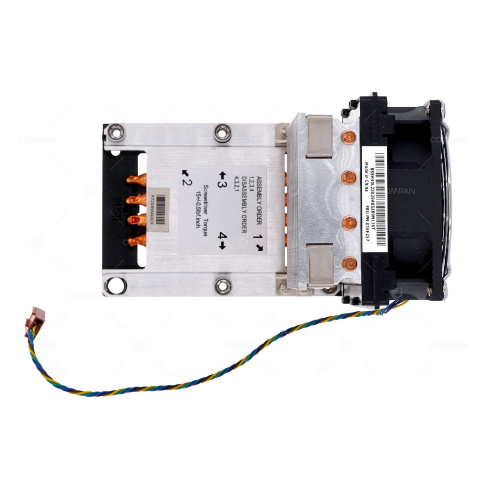 01EF257  LENOVO HEATSINK WITH FAN SOCKET LGA3647 FOR THINKSTATION P720
